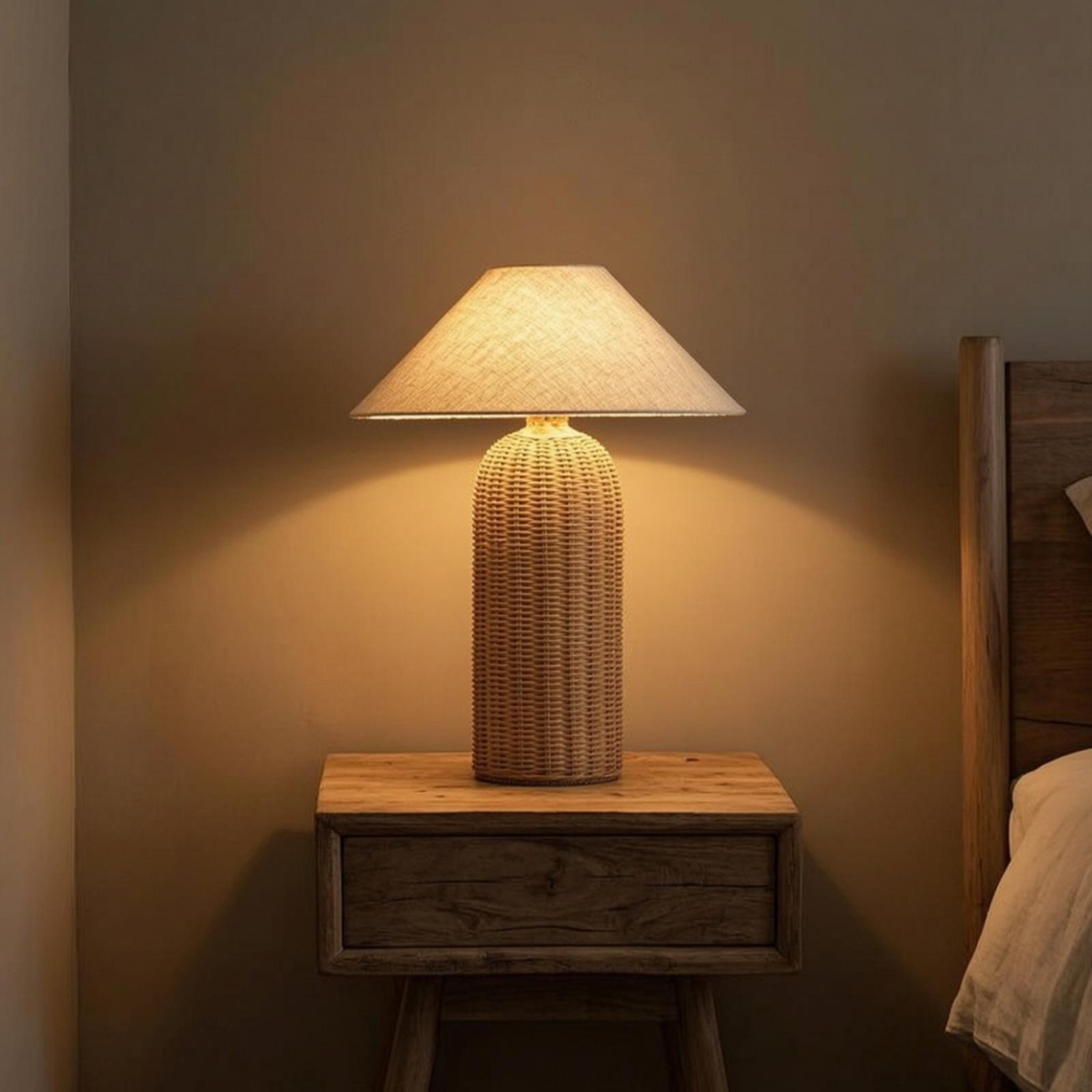 Lighting Decoration In Bedroom - Lampada da Comodino con Base in