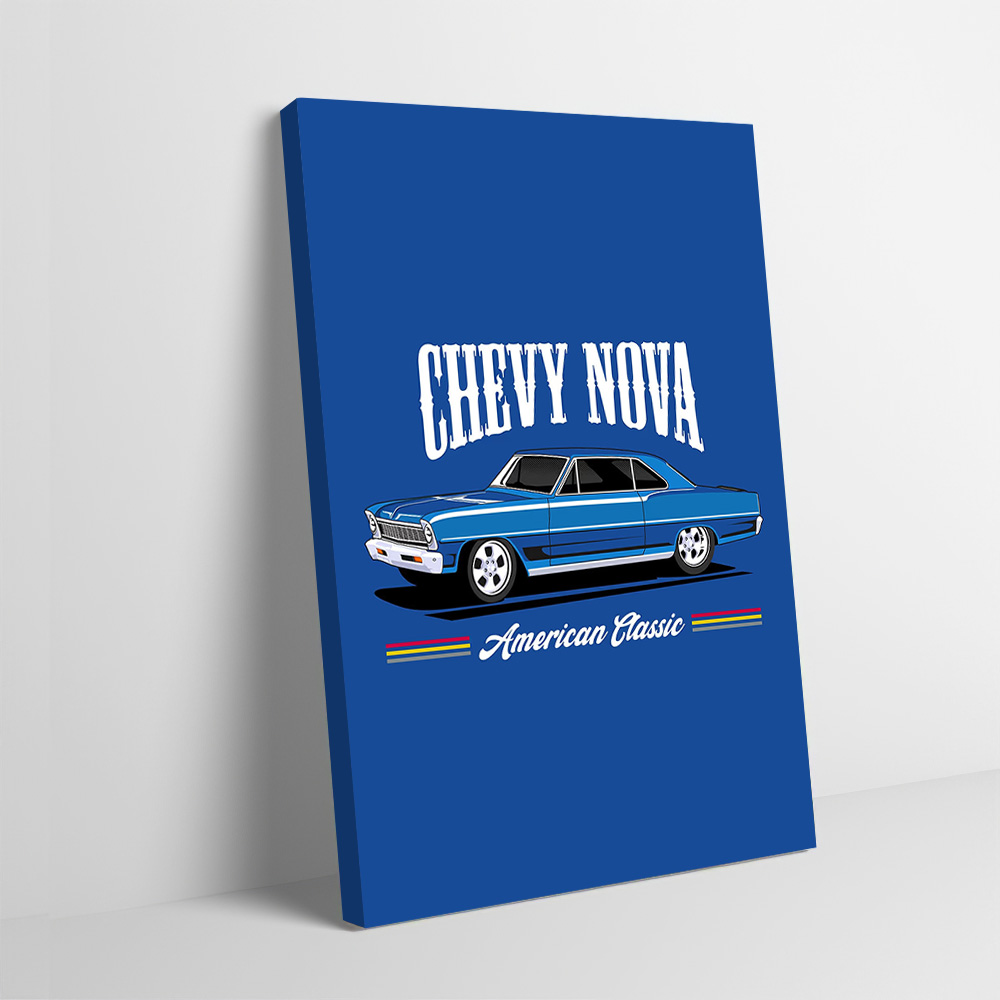 Nova Decor & Lighting Vase Glass Brun 26Cm - Chevy Nova Classic Cars Stampa Poster