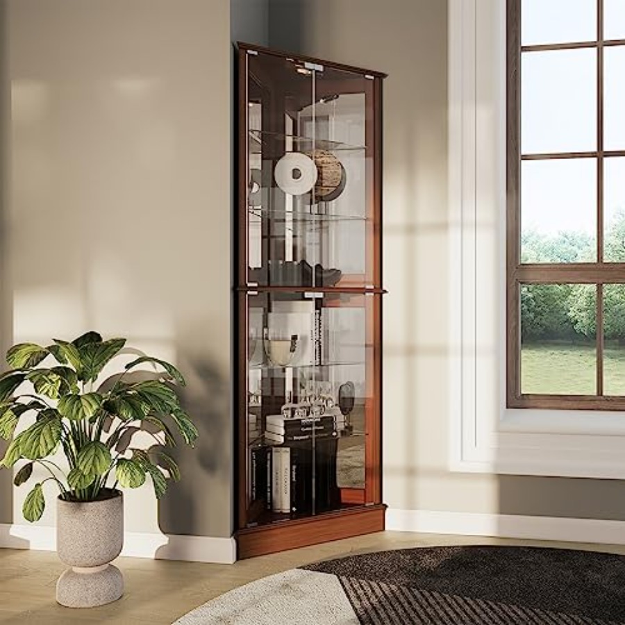 Home Lighting & Decor St Catharines On - Vetrina angolare illuminata per bar domestico,
