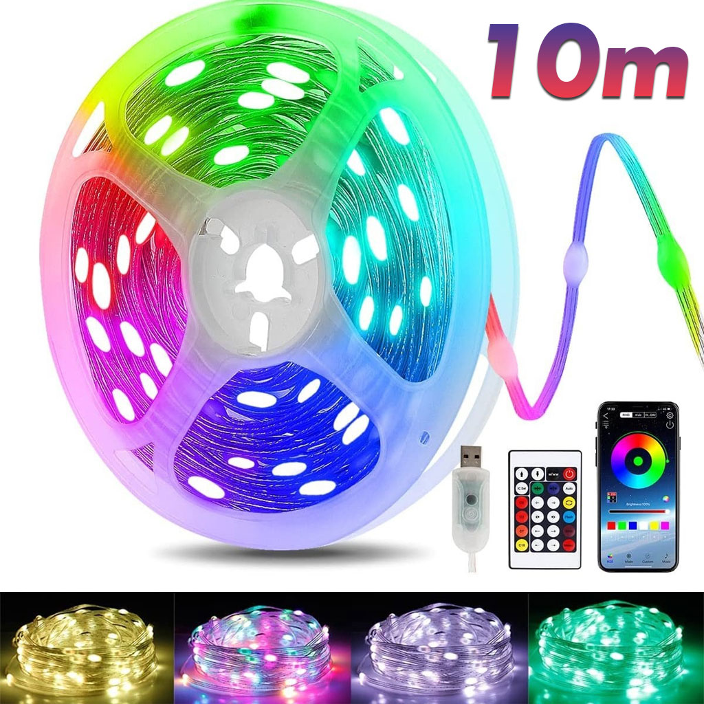 Decor Lighting Address - Luci LED a Stringa Bluetooth USB