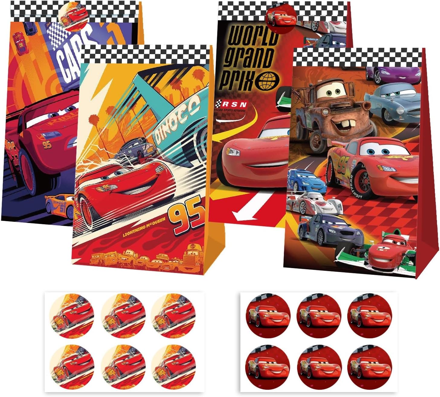 Lighting Mcqueen Decor - Sacchetti Regalo per Feste a Tema