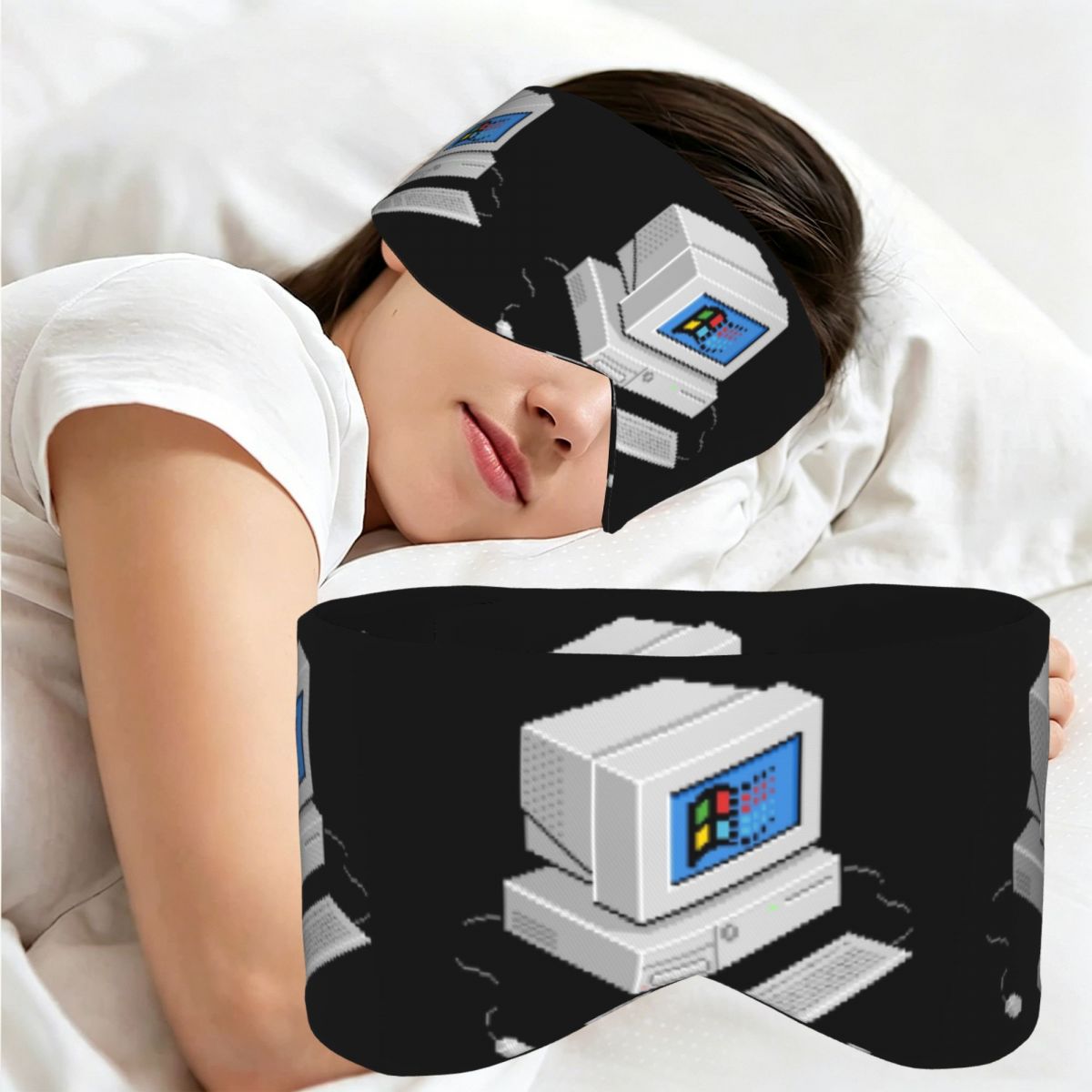 Home Lighting & Decor St Catharines On - Maschera per dormire Windows Vaporwave, copri-occhi