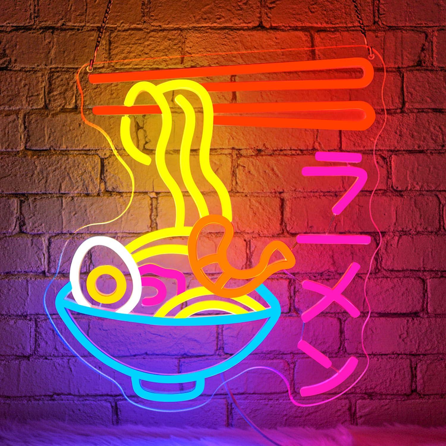 Kitchen Decor Lighting - Insegna al Neon LED per Ramen,