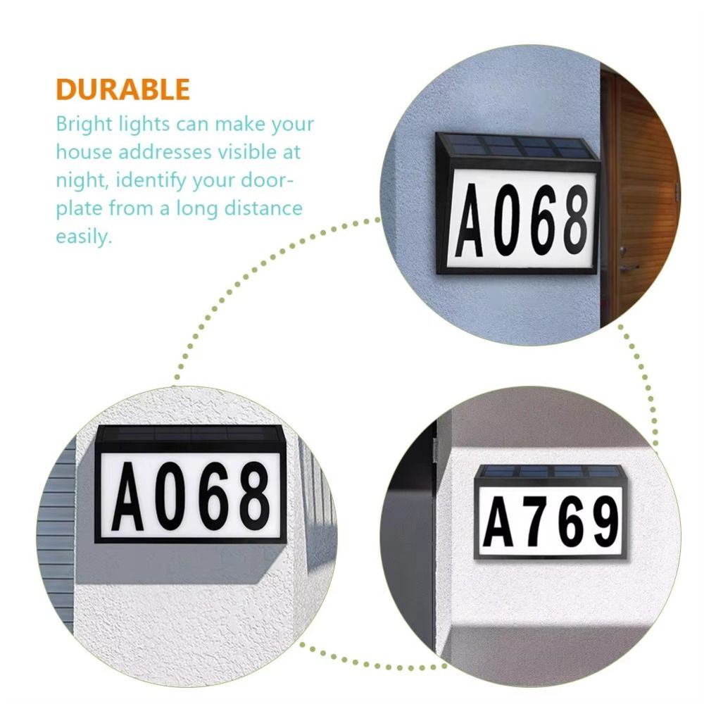 Decor Lighting Address - Lampada Solare LED per Targa Civettuale