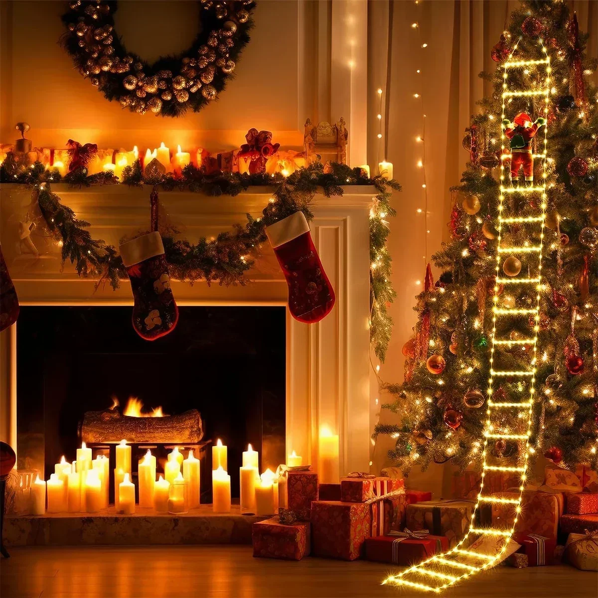 LED Ladder Light per babbo nat - Lighting Tree Decor recensione e prezzo