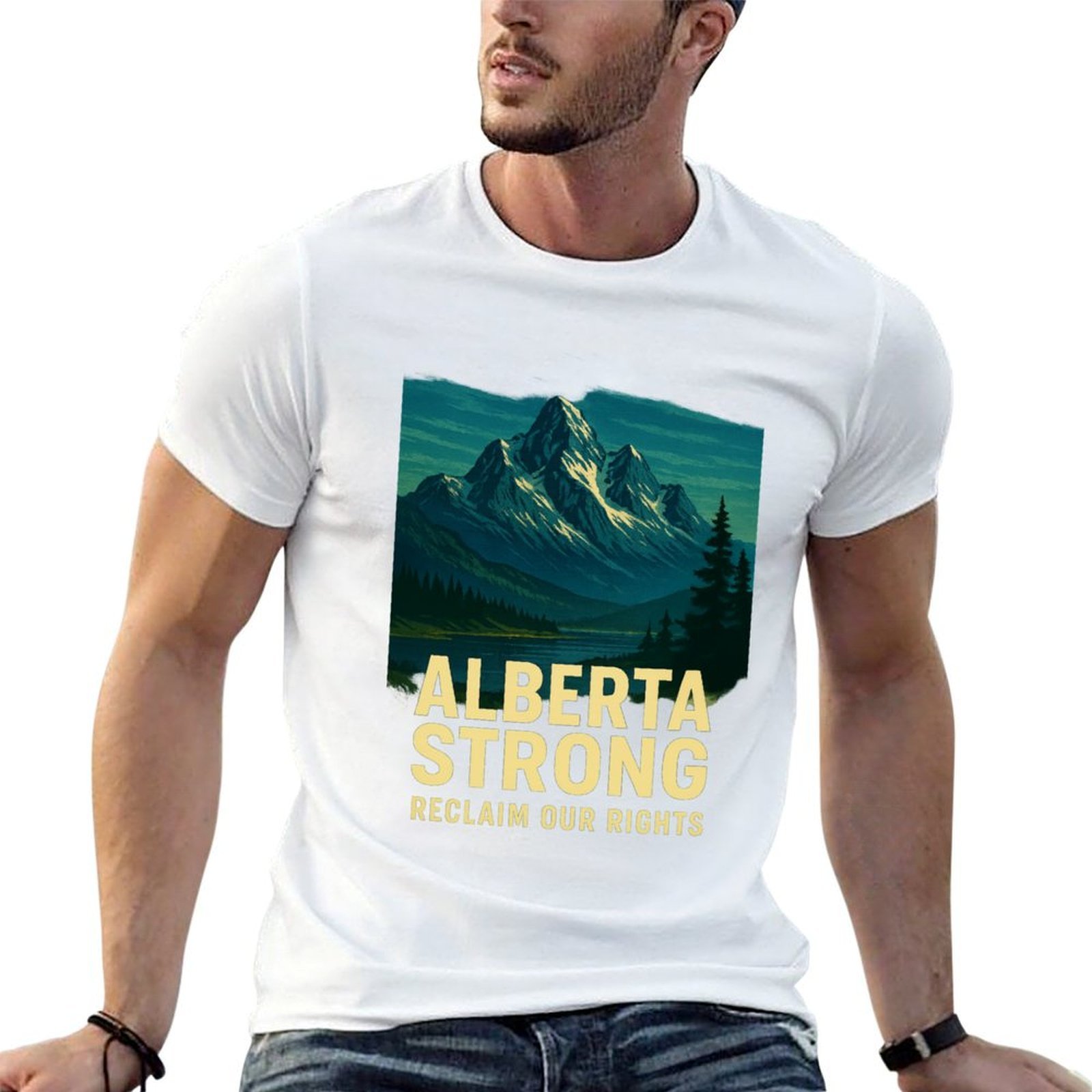 Alberta Strong T-shirt casual  - Alberta Lighting & Decor Reviews recensione e prezzo