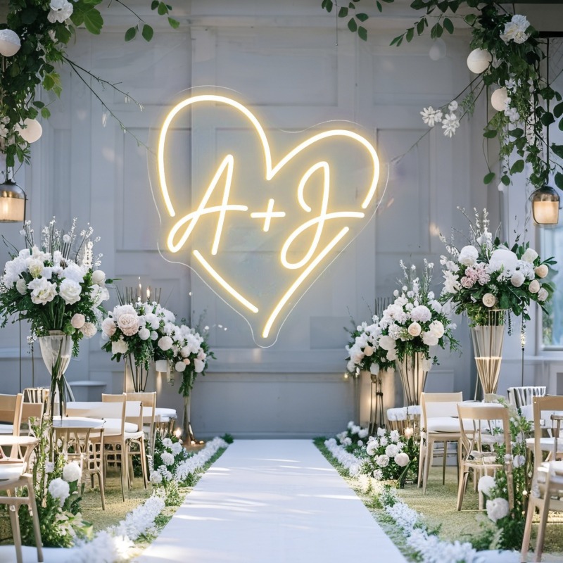 Insegna al neon a LED con iniz - Lighting Decor For Wedding recensione e prezzo
