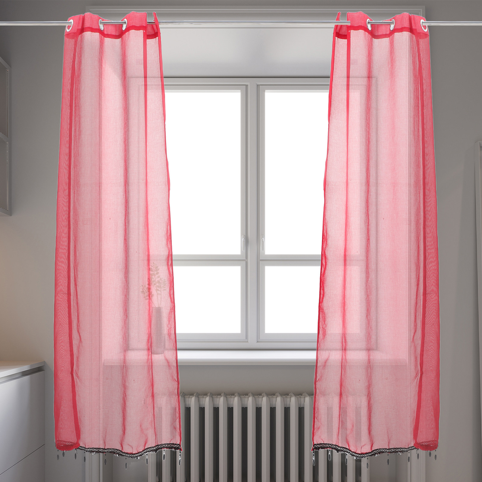 2 Pezzi Tende Trasparenti Nata - Kitchen Decor Lighting recensione e prezzo